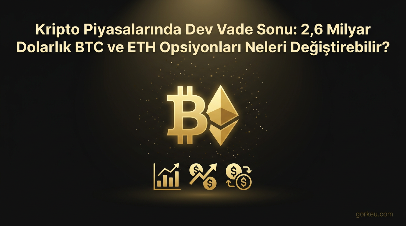 Kripto Piyasalarında Dev Vade Sonu: 2,6 Milyar Dolarlık BTC ve ETH Opsiyonları Neleri Değiştirebilir?