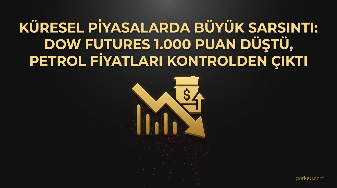 Küresel Piyasalarda Büyük Sarsıntı: Dow Futures 1.000 Puan Düştü, Petrol Fiyatları Kontrolden Çıktı