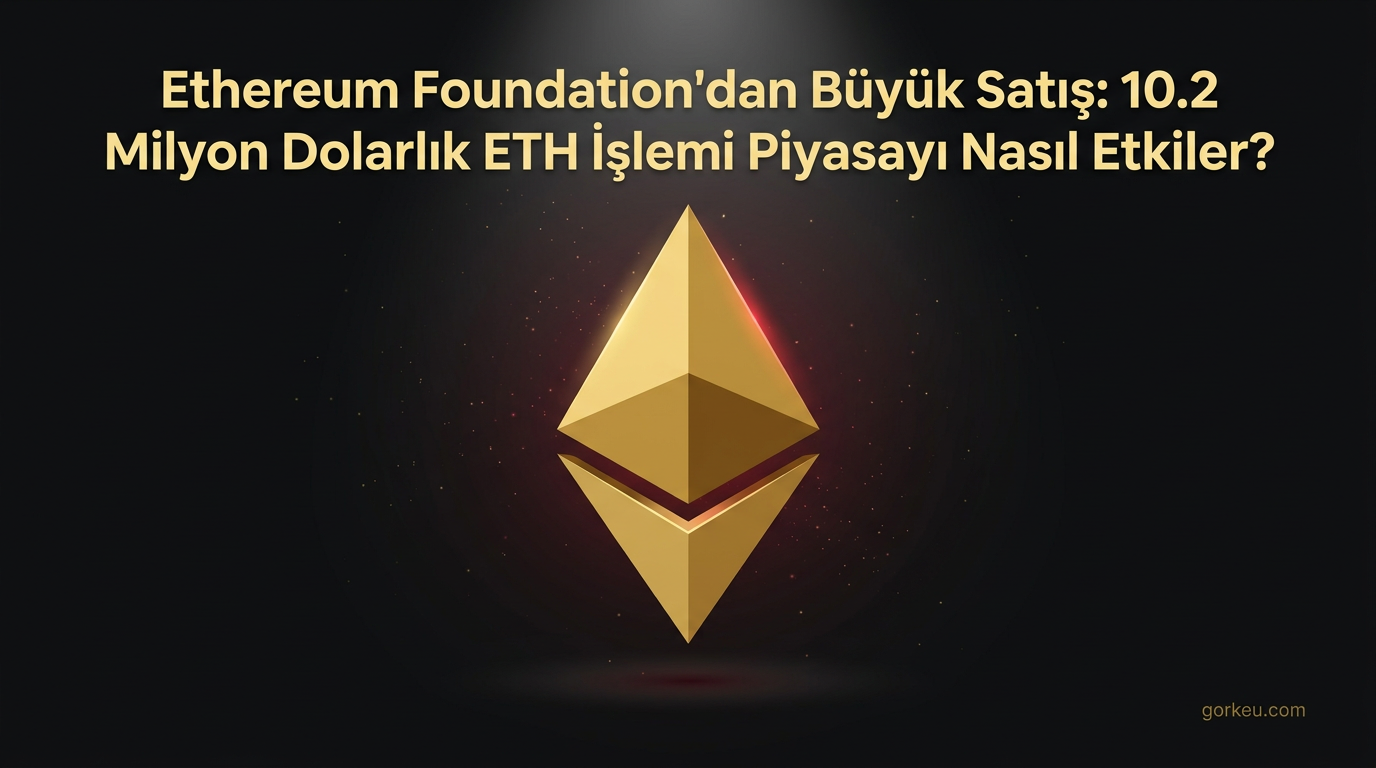 Ethereum Foundation'dan Büyük Satış: 10.2 Milyon Dolarlık ETH İşlemi Piyasayı Nasıl Etkiler?