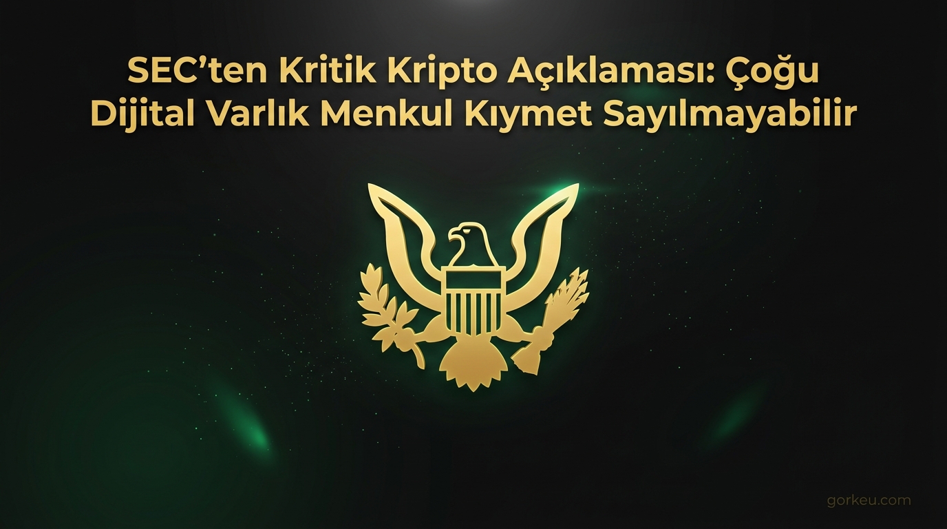 SEC'ten Kritik Kripto Açıklaması: Çoğu Dijital Varlık Menkul Kıymet Sayılmayabilir