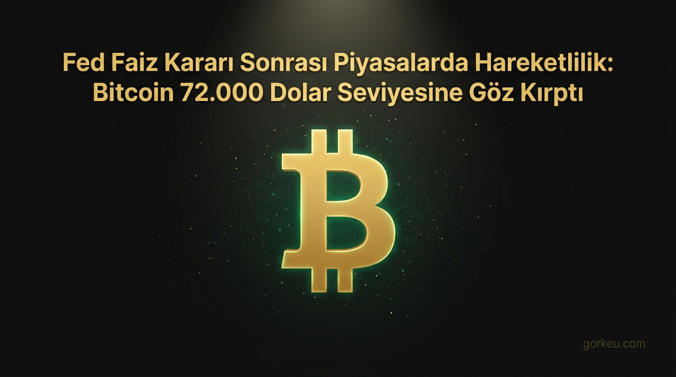 Fed Faiz Kararı Sonrası Piyasalarda Hareketlilik: Bitcoin 72.000 Dolar Seviyesine Göz Kırptı