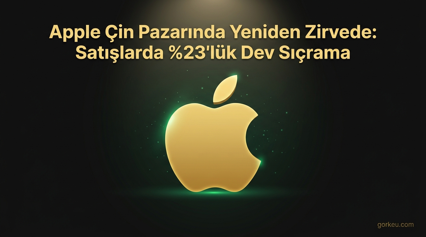 Apple Çin Pazarında Yeniden Zirvede: Satışlarda %23'lük Dev Sıçrama