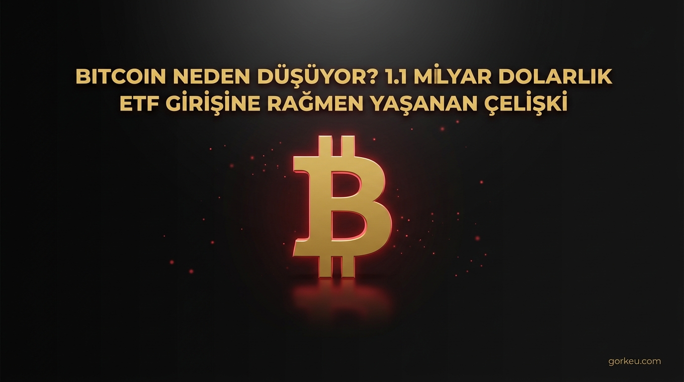 Bitcoin Neden Düşüyor? 1.1 Milyar Dolarlık ETF Girişine Rağmen Yaşanan Çelişki