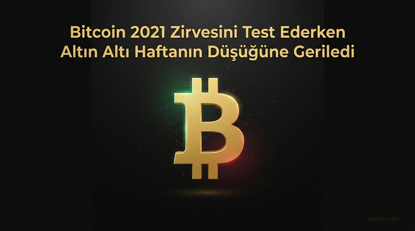 Bitcoin 2021 Zirvesini Test Ederken Altın Altı Haftanın Düşüğüne Geriledi