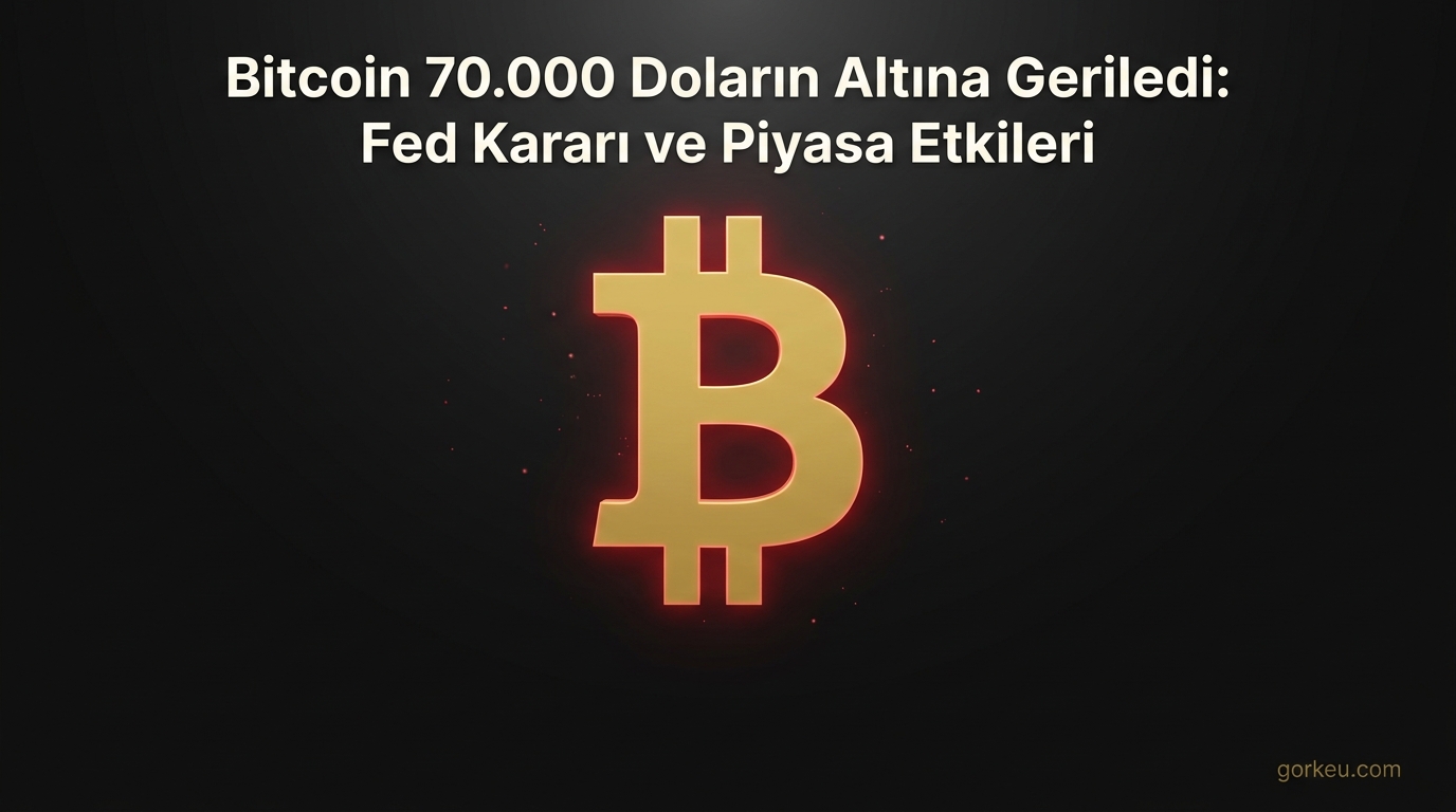 Bitcoin 70.000 Doların Altına Geriledi: Fed Kararı ve Piyasa Etkileri