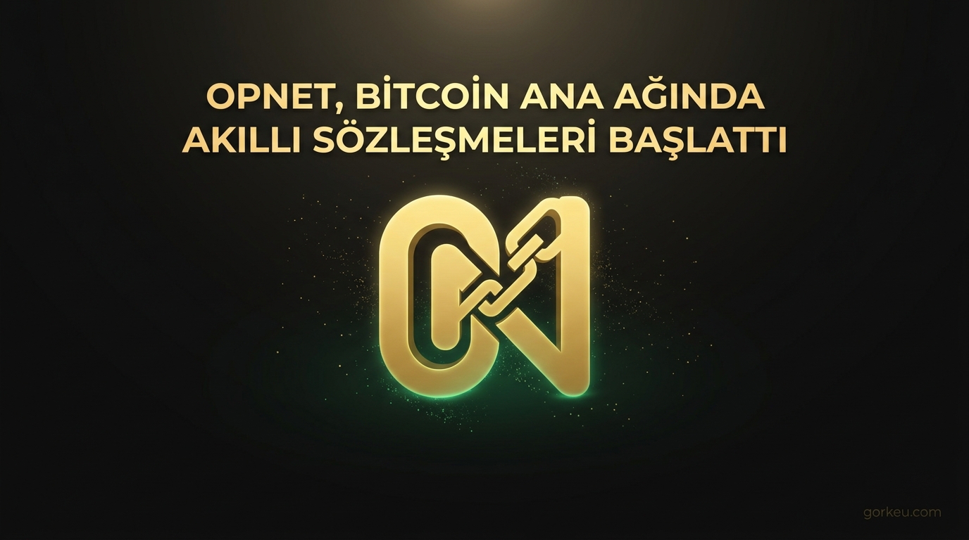 OpNet, Bitcoin Ana Ağında Akıllı Sözleşmeleri Başlattı