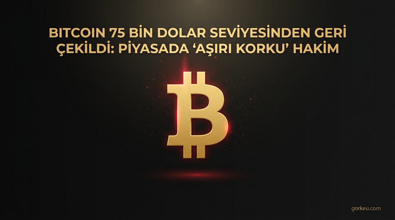 Bitcoin 75 Bin Dolar Seviyesinden Geri Çekildi: Piyasada 'Aşırı Korku' Hakim