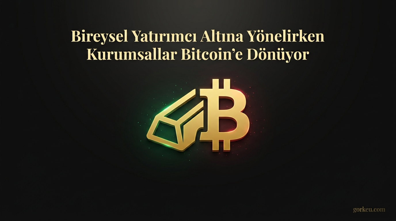 Bireysel Yatırımcı Altına Yönelirken Kurumsallar Bitcoin’e Dönüyor