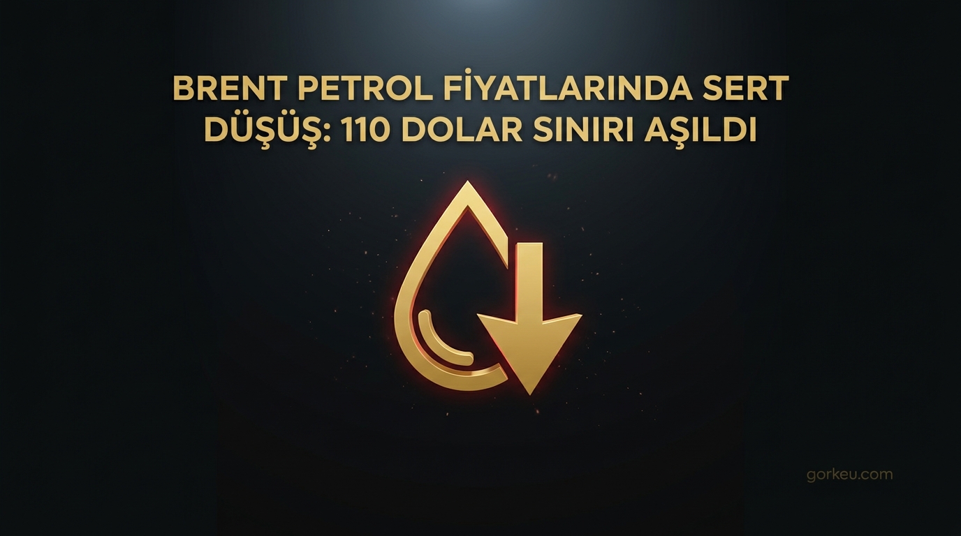 Brent Petrol Fiyatlarında Sert Düşüş: 110 Dolar Sınırı Aşıldı