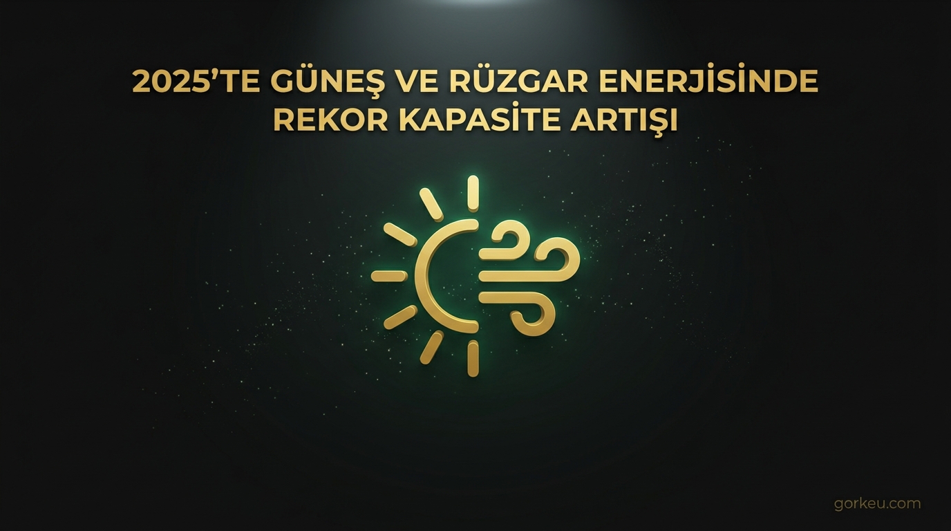2025'te Güneş ve Rüzgar Enerjisinde Rekor Kapasite Artışı