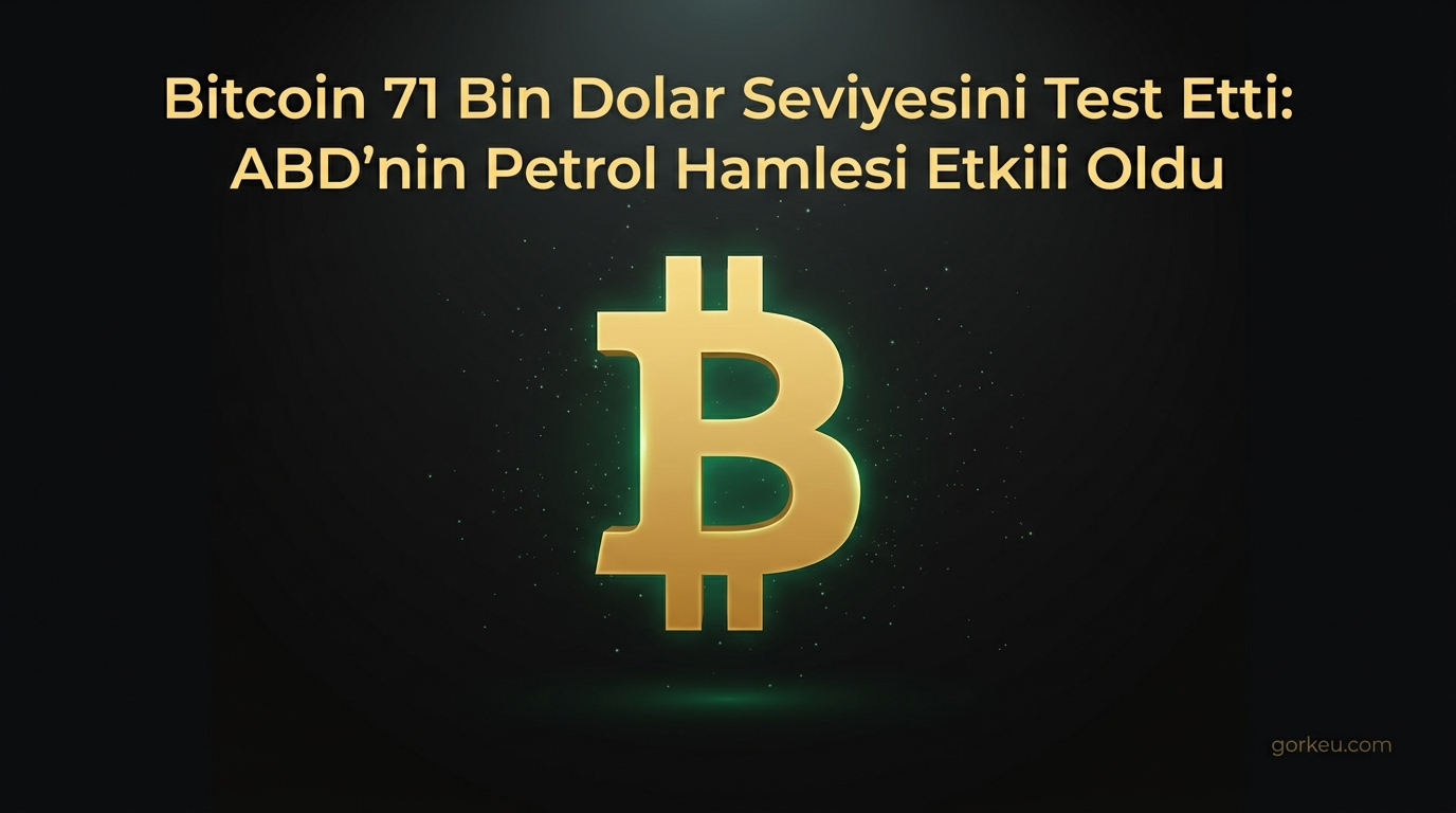 Bitcoin 71 Bin Dolar Seviyesini Test Etti: ABD'nin Petrol Hamlesi Etkili Oldu