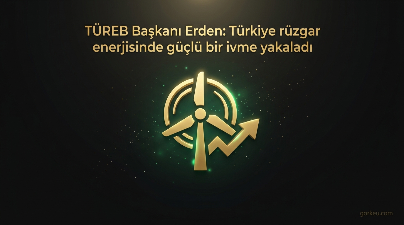 TÜREB Başkanı Erden: Türkiye rüzgar enerjisinde güçlü bir ivme yakaladı