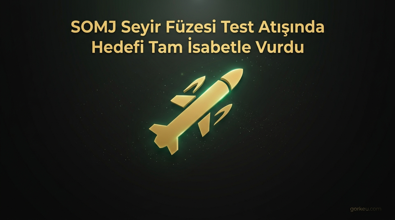 SOMJ Seyir Füzesi Test Atışında Hedefi Tam İsabetle Vurdu