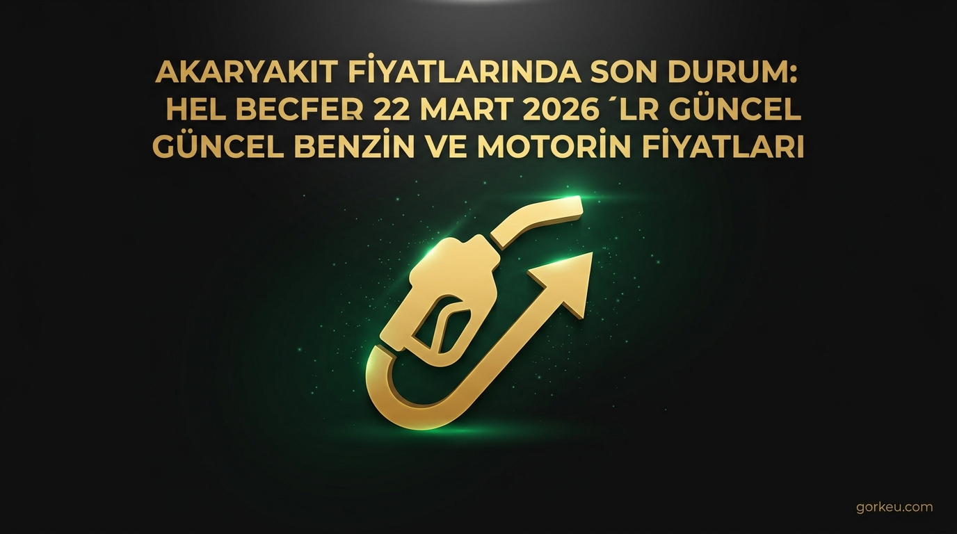 Akaryakıt Fiyatlarında Son Durum: 22 Mart 2026 Güncel Benzin ve Motorin Fiyatları