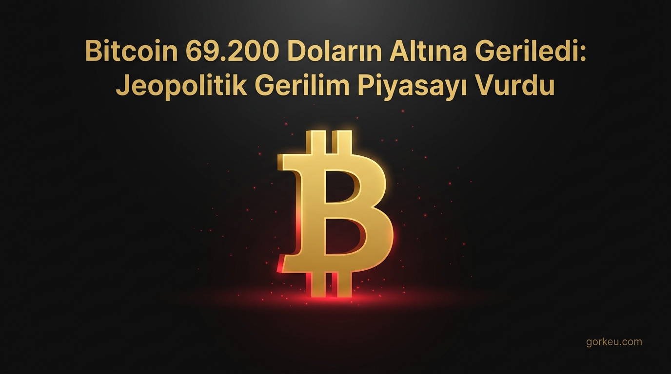 Bitcoin 69.200 Doların Altına Geriledi: Jeopolitik Gerilim Piyasayı Vurdu