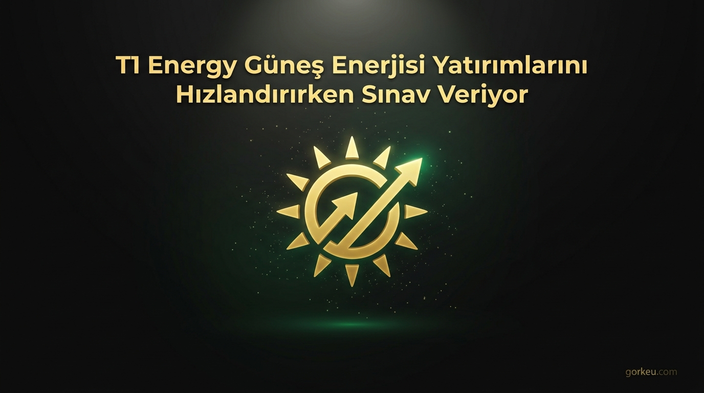 T1 Energy Güneş Enerjisi Yatırımlarını Hızlandırırken Sınav Veriyor