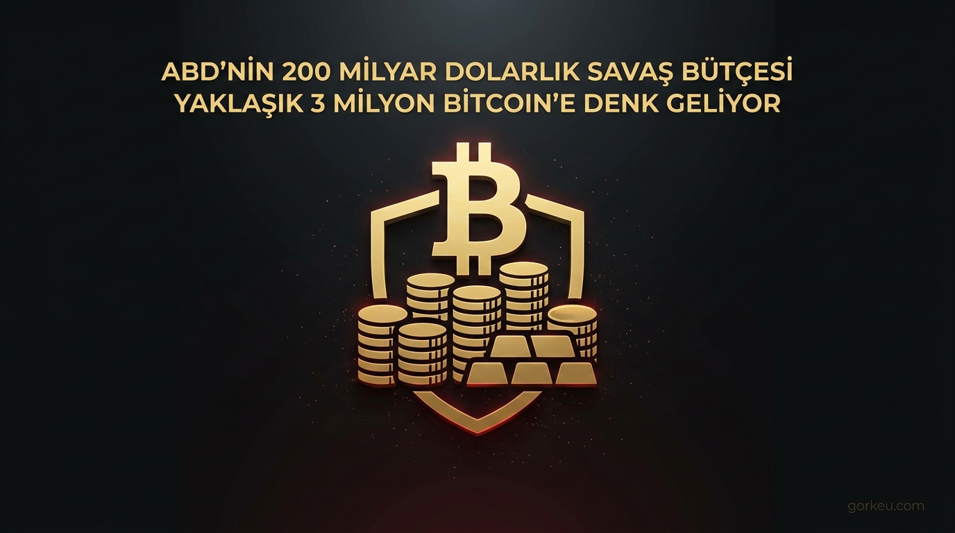 ABD'nin 200 Milyar Dolarlık Savaş Bütçesi Yaklaşık 3 Milyon Bitcoin'e Denk Geliyor