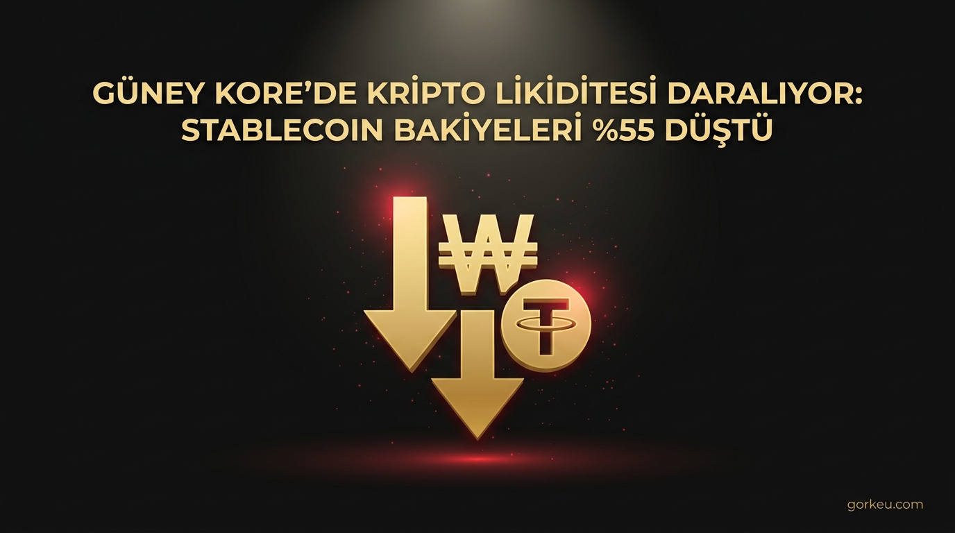 Güney Kore'de Kripto Likiditesi Daralıyor: Stablecoin Bakiyeleri %55 Düştü