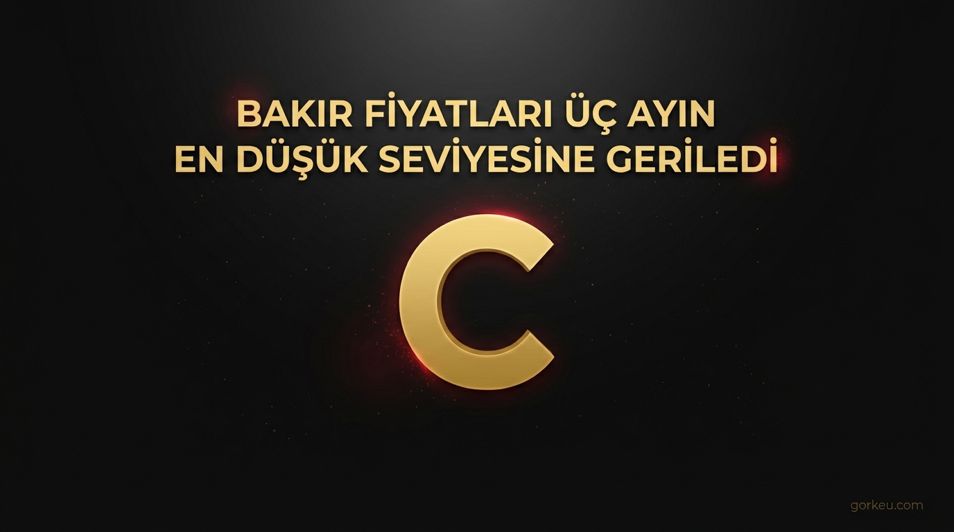 Bakır Fiyatları Üç Ayın En Düşük Seviyesine Geriledi
