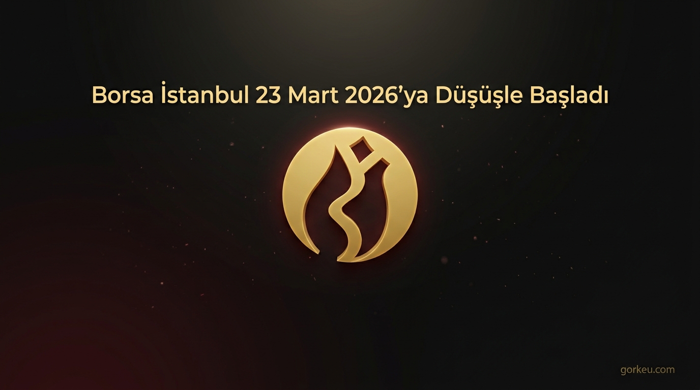 Borsa İstanbul 23 Mart 2026'ya Düşüşle Başladı
