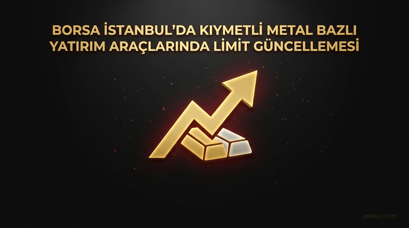 Borsa İstanbul'da Kıymetli Metal Bazlı Yatırım Araçlarında Limit Güncellemesi