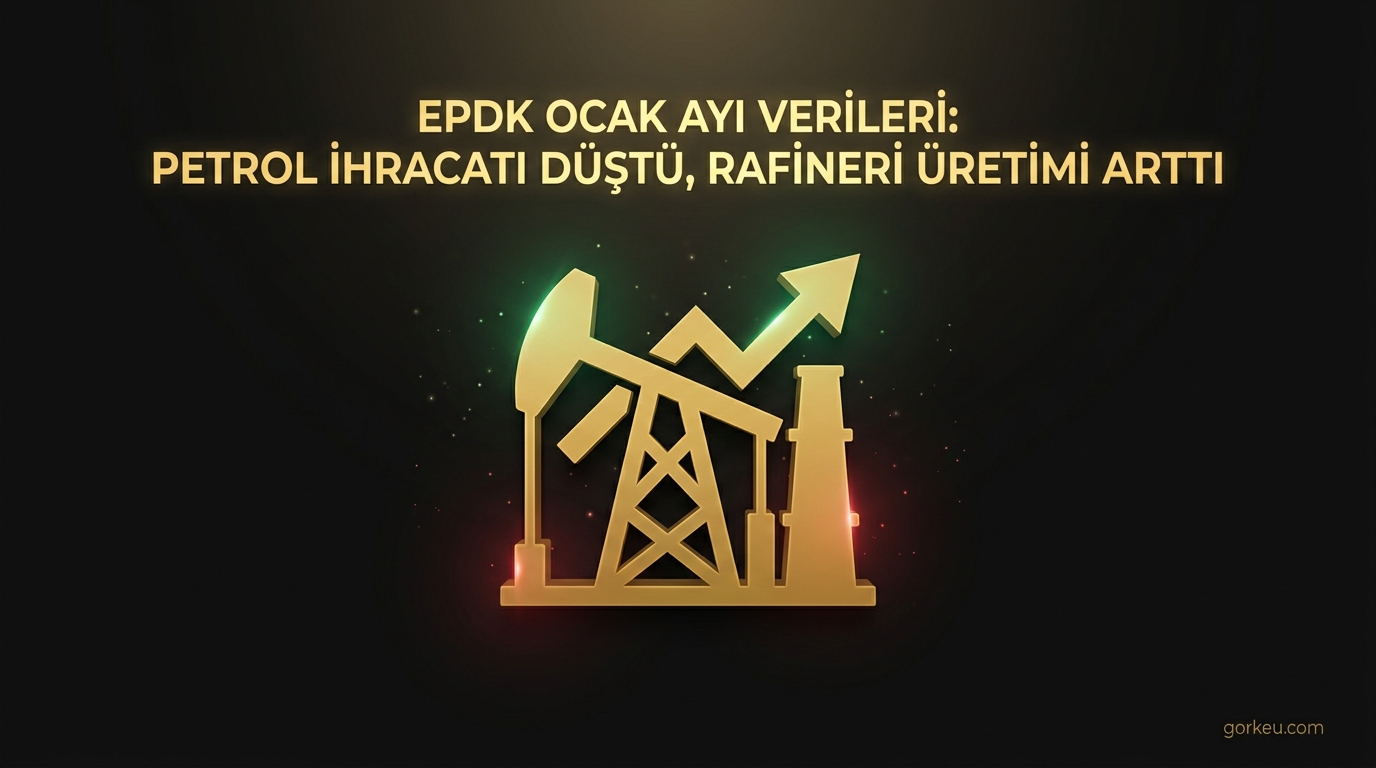 EPDK Ocak Ayı Verileri: Petrol İhracatı Düştü, Rafineri Üretimi Arttı