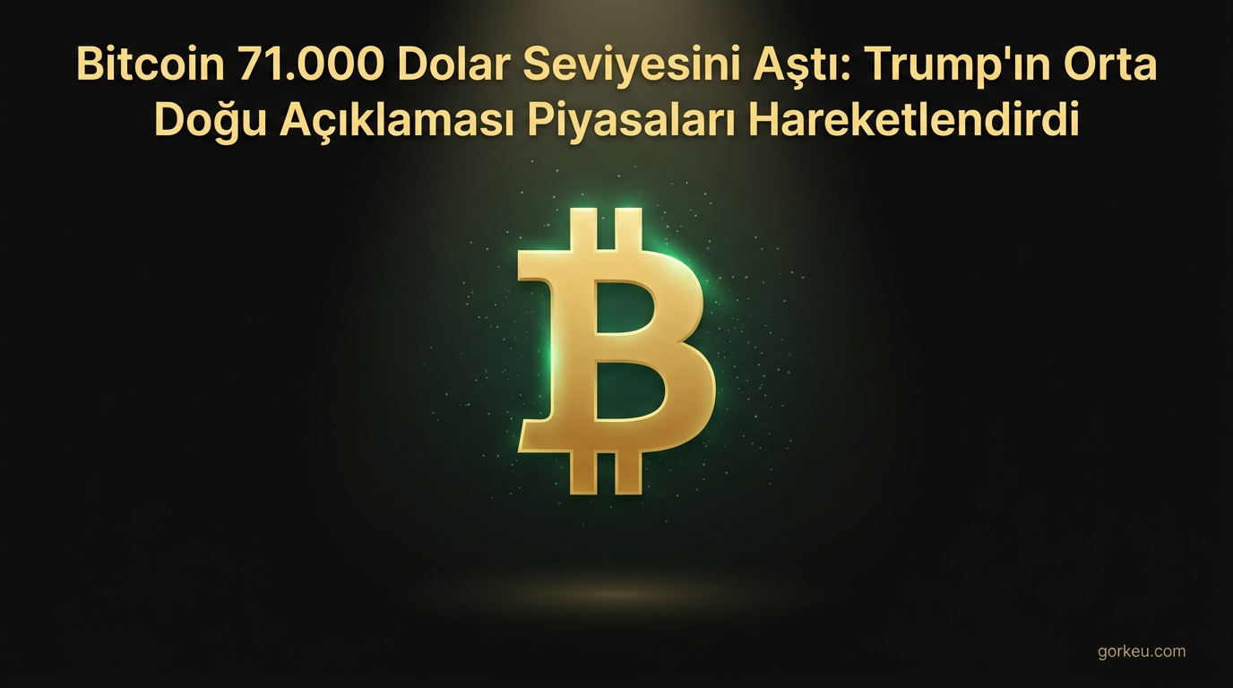Bitcoin 71.000 Dolar Seviyesini Aştı: Trump'ın Orta Doğu Açıklaması Piyasaları Hareketlendirdi