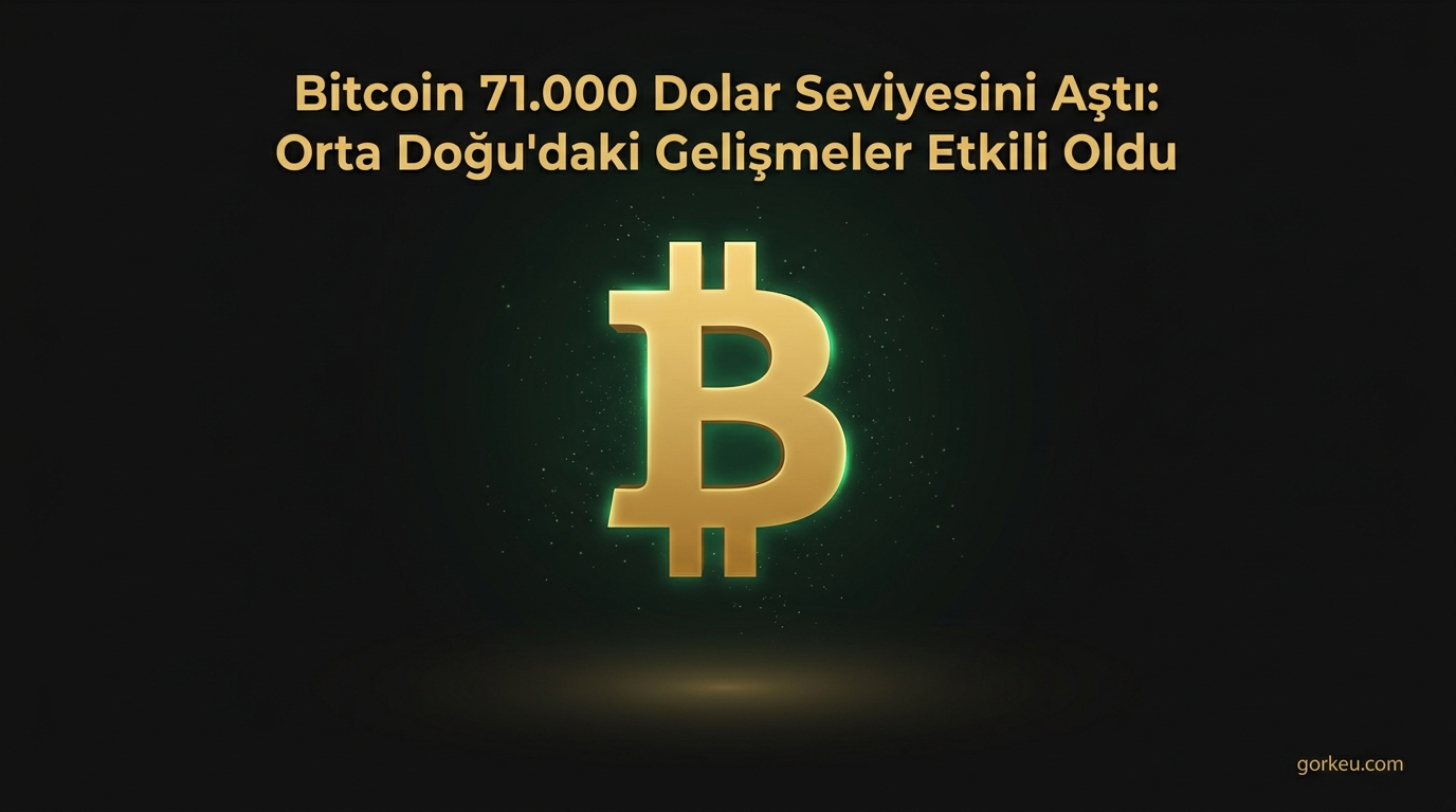 Bitcoin 71.000 Dolar Seviyesini Aştı: Orta Doğu'daki Gelişmeler Etkili Oldu