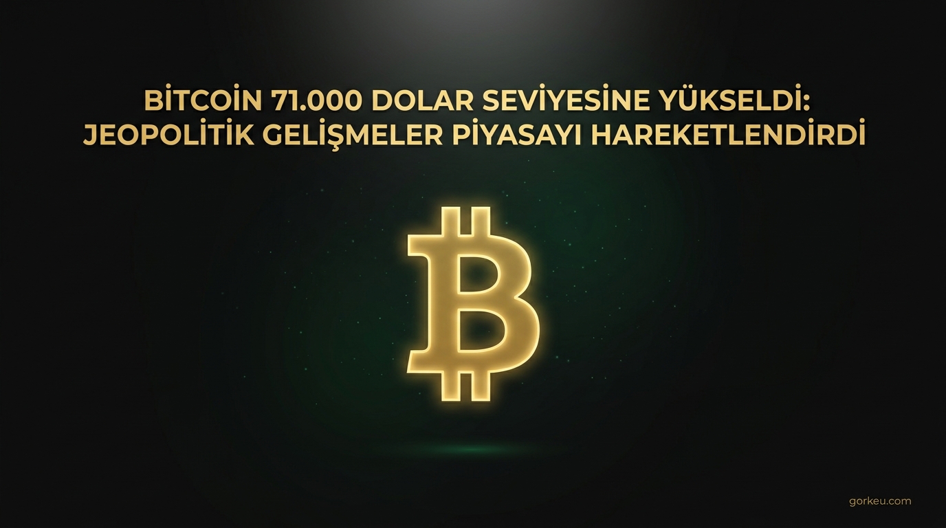 Bitcoin 71.000 Dolar Seviyesine Yükseldi: Jeopolitik Gelişmeler Piyasayı Hareketlendirdi