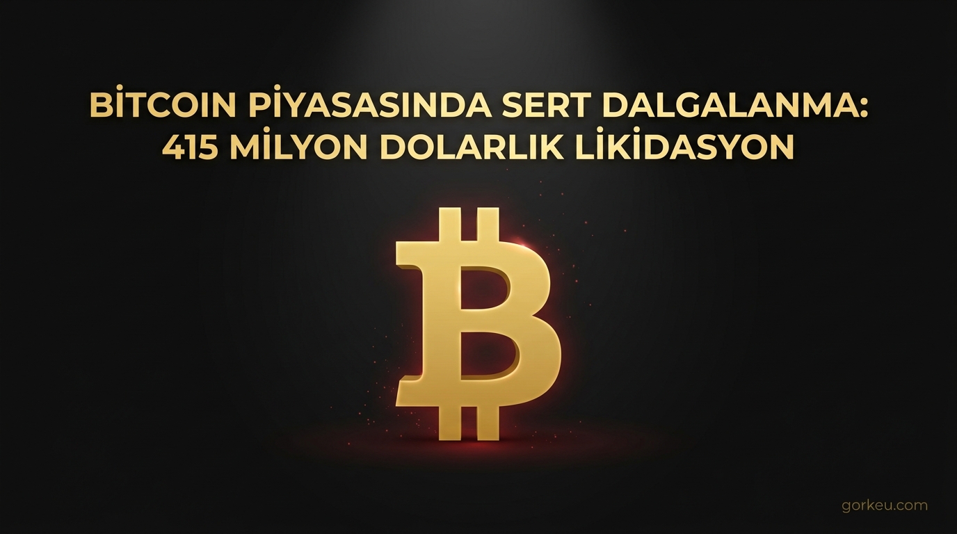 Bitcoin Piyasasında Sert Dalgalanma: 415 Milyon Dolarlık Likidasyon