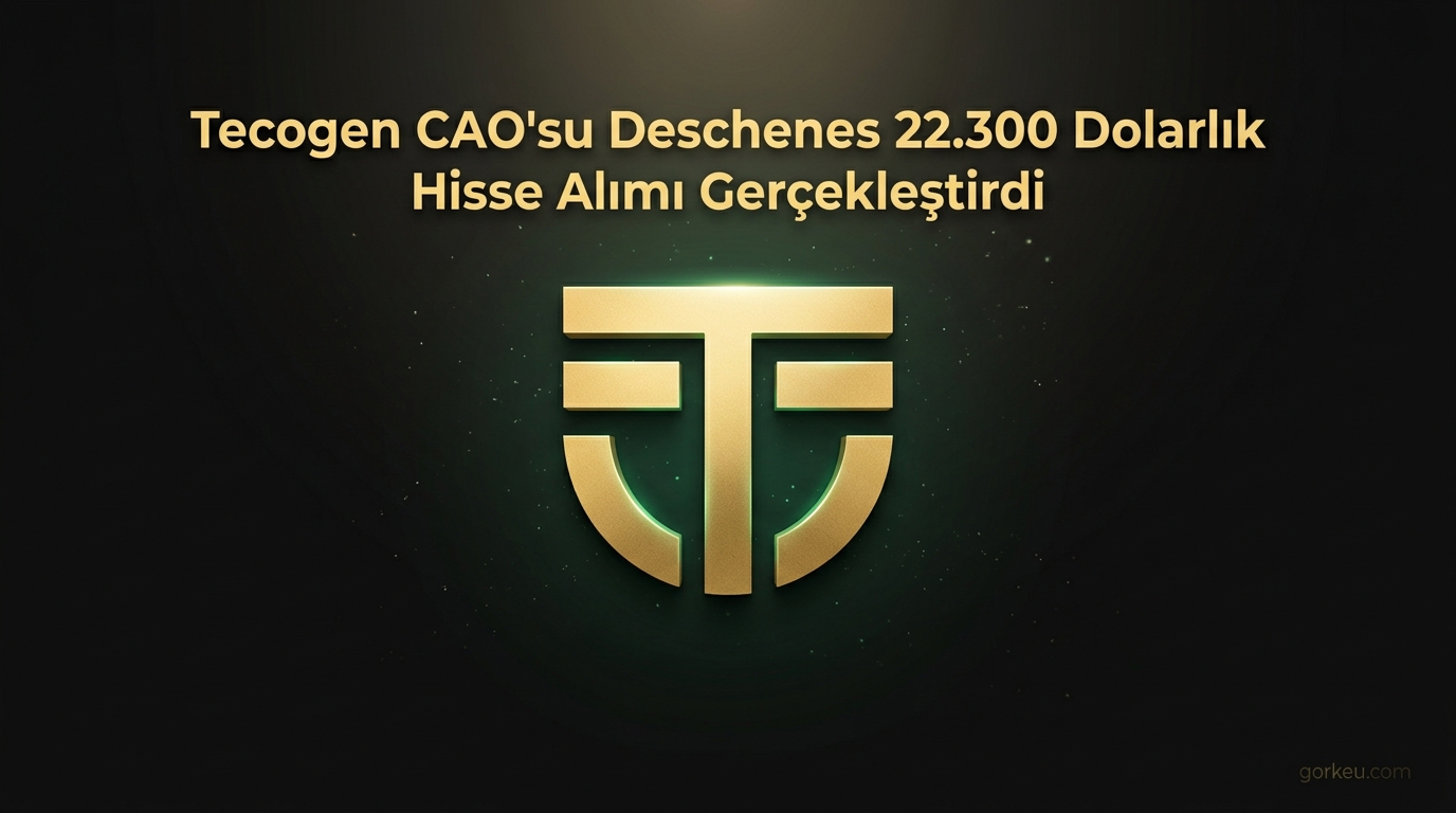 Tecogen CAO'su Deschenes 22.300 Dolarlık Hisse Alımı Gerçekleştirdi