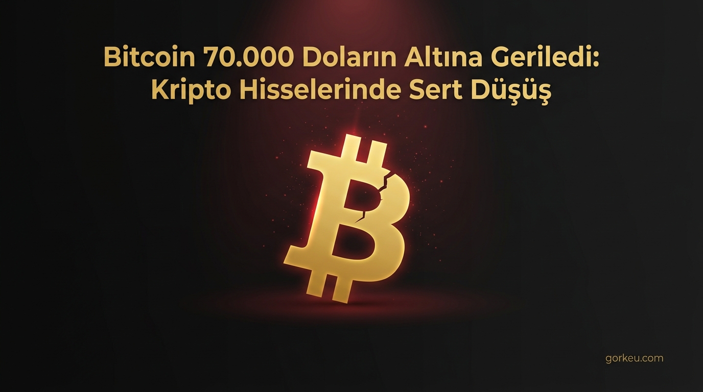 Bitcoin 70.000 Doların Altına Geriledi: Kripto Hisselerinde Sert Düşüş