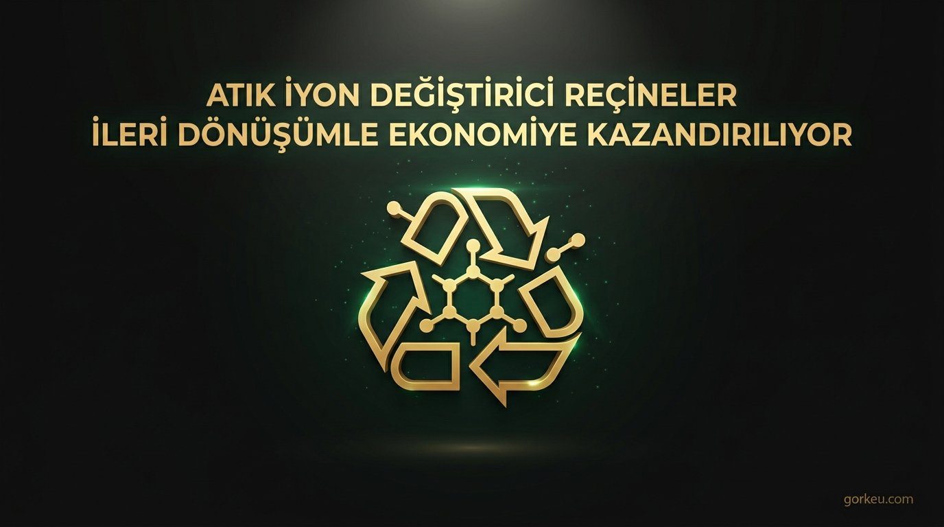 Atık İyon Değiştirici Reçineler İleri Dönüşümle Ekonomiye Kazandırılıyor