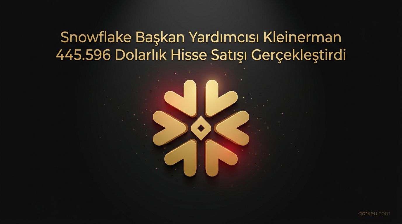 Snowflake Başkan Yardımcısı Kleinerman 445.596 Dolarlık Hisse Satışı Gerçekleştirdi
