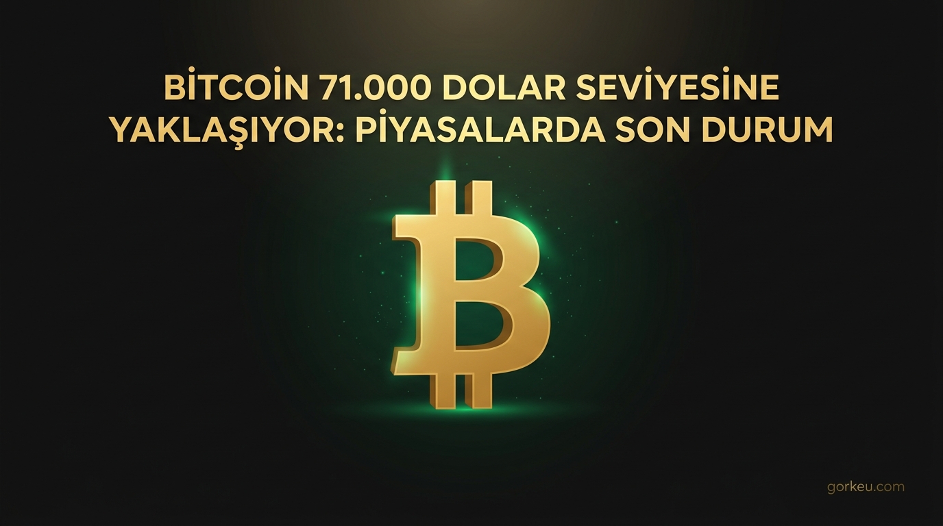 Bitcoin 71.000 Dolar Seviyesine Yaklaşıyor: Piyasalarda Son Durum