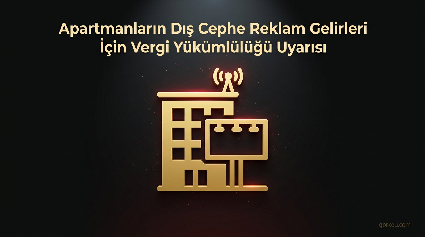 Apartmanların Dış Cephe Reklam Gelirleri İçin Vergi Yükümlülüğü Uyarısı