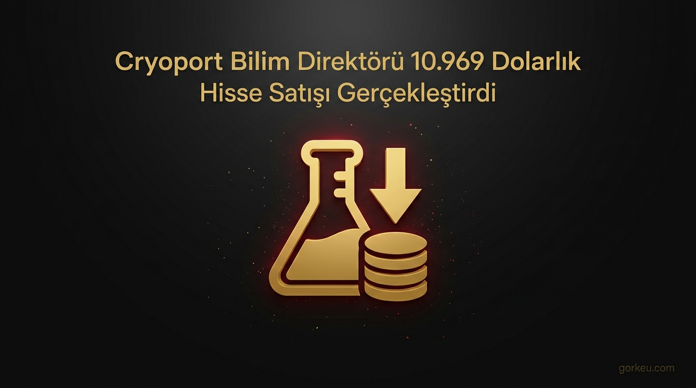 Cryoport Bilim Direktörü 10.969 Dolarlık Hisse Satışı Gerçekleştirdi