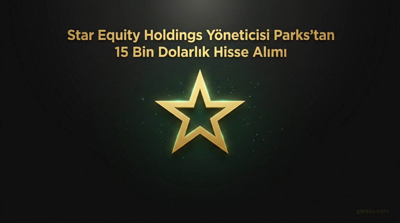 Star Equity Holdings Yöneticisi Parks'tan 15 Bin Dolarlık Hisse Alımı