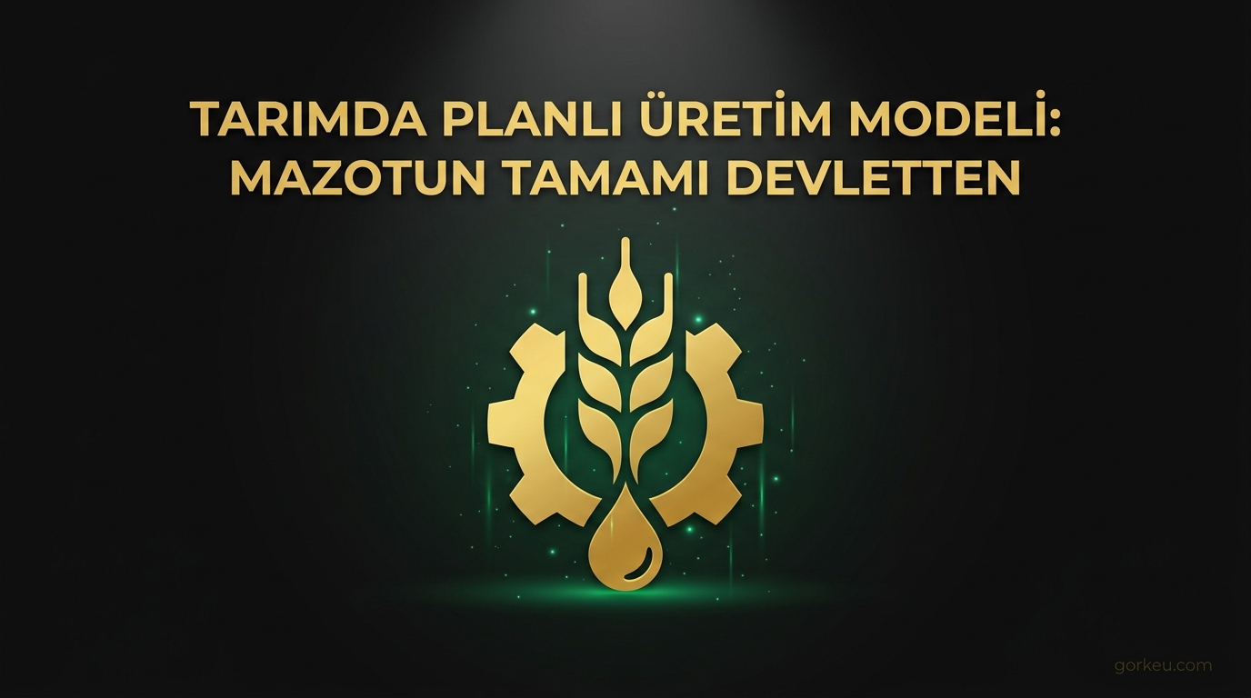 Tarımda Planlı Üretim Modeli: Mazotun Tamamı Devletten