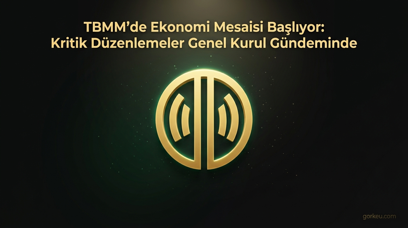 TBMM’de Ekonomi Mesaisi Başlıyor: Kritik Düzenlemeler Genel Kurul Gündeminde