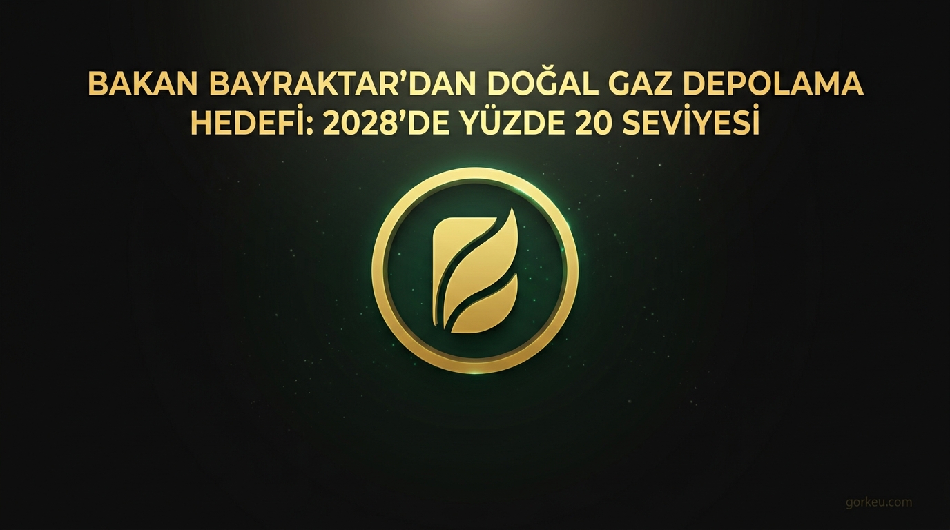 Bakan Bayraktar'dan Doğal Gaz Depolama Hedefi: 2028'de Yüzde 20 Seviyesi