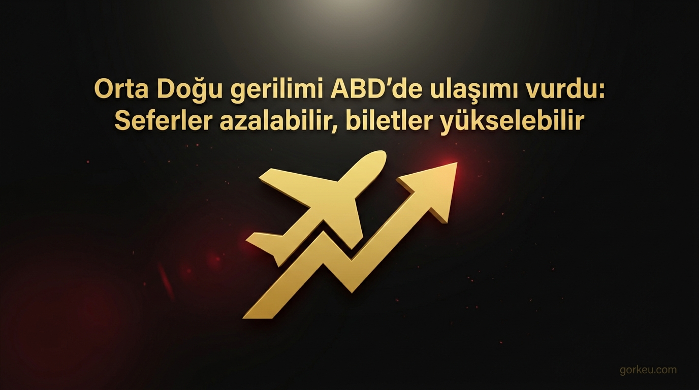 Orta Doğu gerilimi ABD'de ulaşımı vurdu: Seferler azalabilir, biletler yükselebilir