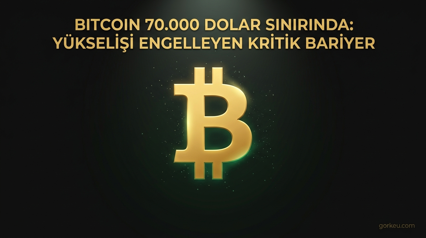 Bitcoin 70.000 Dolar Sınırında: Yükselişi Engelleyen Kritik Bariyer