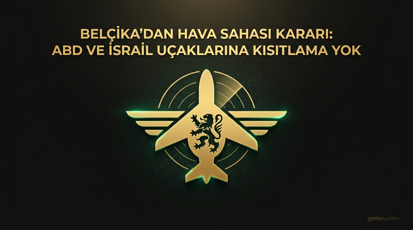 Belçika'dan Hava Sahası Kararı: ABD ve İsrail Uçaklarına Kısıtlama Yok