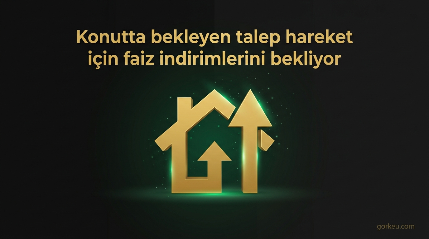 Konutta bekleyen talep hareket için faiz indirimlerini bekliyor