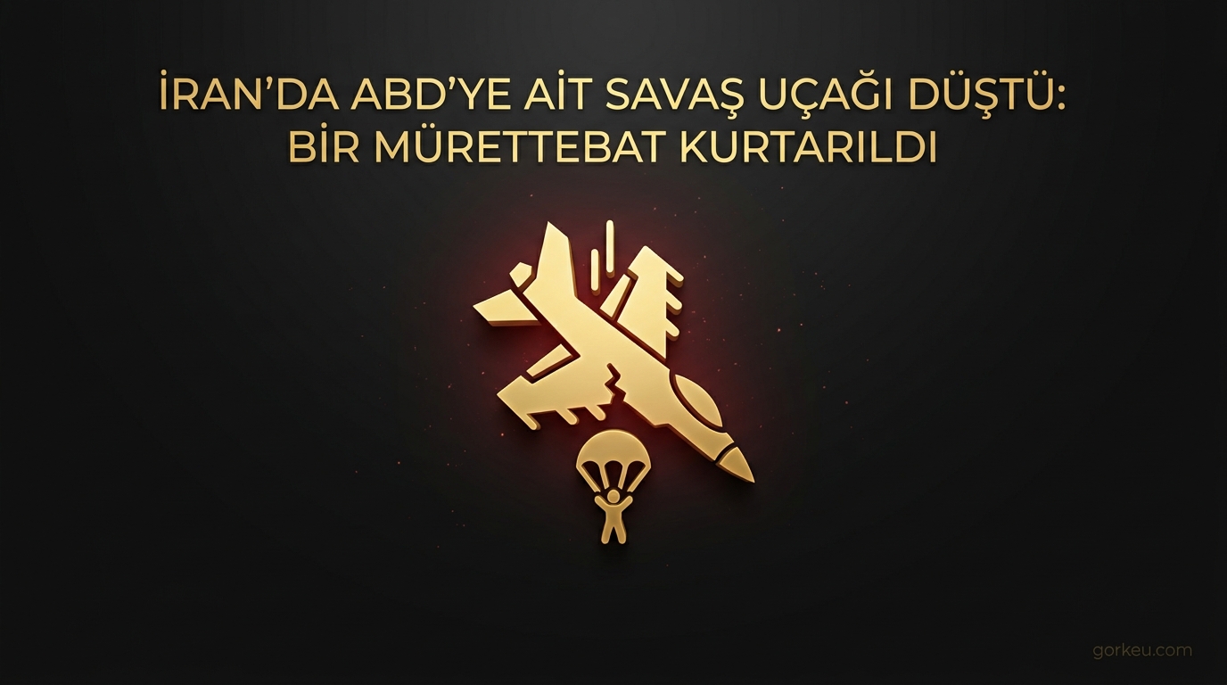İran'da ABD'ye Ait Savaş Uçağı Düştü: Bir Mürettebat Kurtarıldı