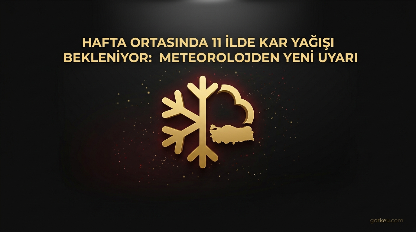 Hafta Ortasında 11 İlde Kar Yağışı Bekleniyor: Meteorolojiden Yeni Uyarı