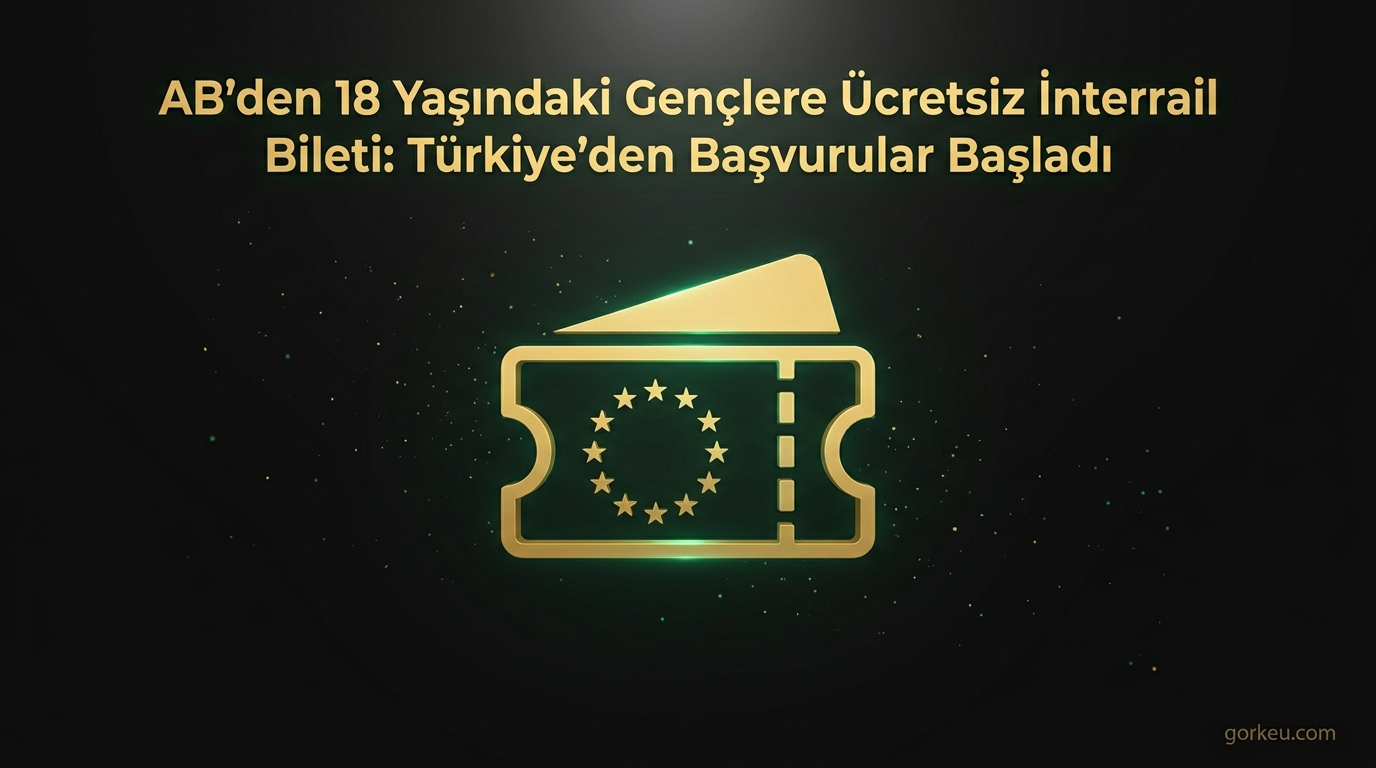 AB'den 18 Yaşındaki Gençlere Ücretsiz Interrail Bileti: Türkiye'den Başvurular Başladı