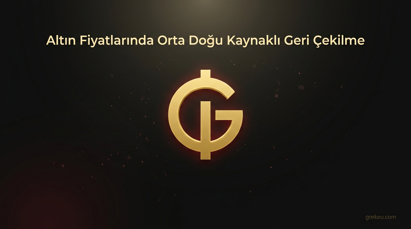 Altın Fiyatlarında Orta Doğu Kaynaklı Geri Çekilme