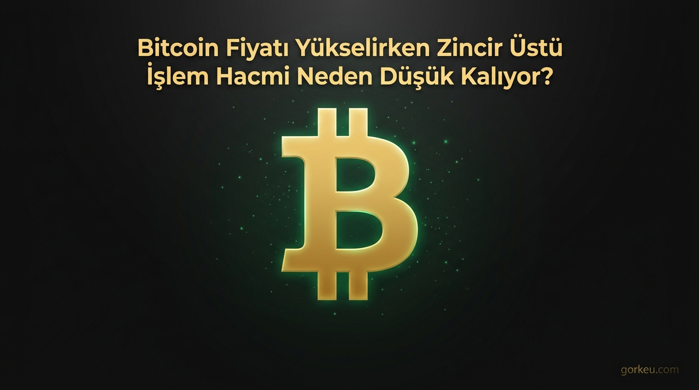 Bitcoin Fiyatı Yükselirken Zincir Üstü İşlem Hacmi Neden Düşük Kalıyor?